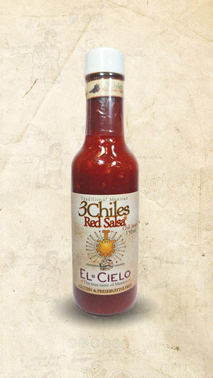 El Cielo - 8 Box - 3Chiles Red Salsa 150ml (Wholesale) - El Cielo